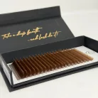 22 rânduri - MIX • Toffee • curbură M • 0.07 - Extensii gene maro