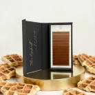 22 rânduri - MIX • Waffle • curbură L • 0.07 - Extensii gene maro