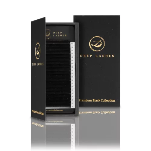 20 rânduri - MIX • curbură CC • 0.06 - Extensii gene - Premium Black Collection