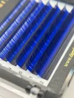 7 rânduri - MIX • Albastru închis • 0.07 (6-12 mm) - Extensii gene colorate