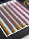 7 rânduri - MIX • Albastru ocean / Roz Ombre • curbură CC • 0.07 (6-12 mm) - Extensii gene colorate