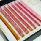 7 rânduri - MIX • Unicorn Pink • 0.07 (6-12 mm) - Extensii gene colorate
